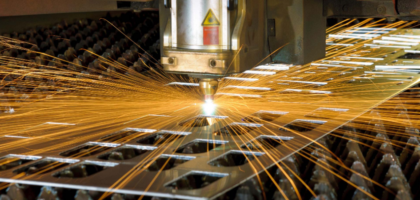 Steel laser cutting